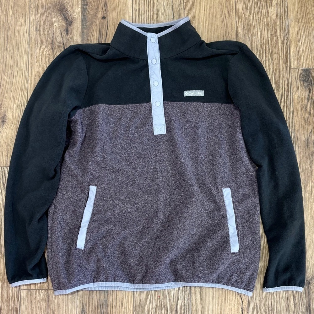 Columbia Women's Dark Gray/Purple Pullover Size XL